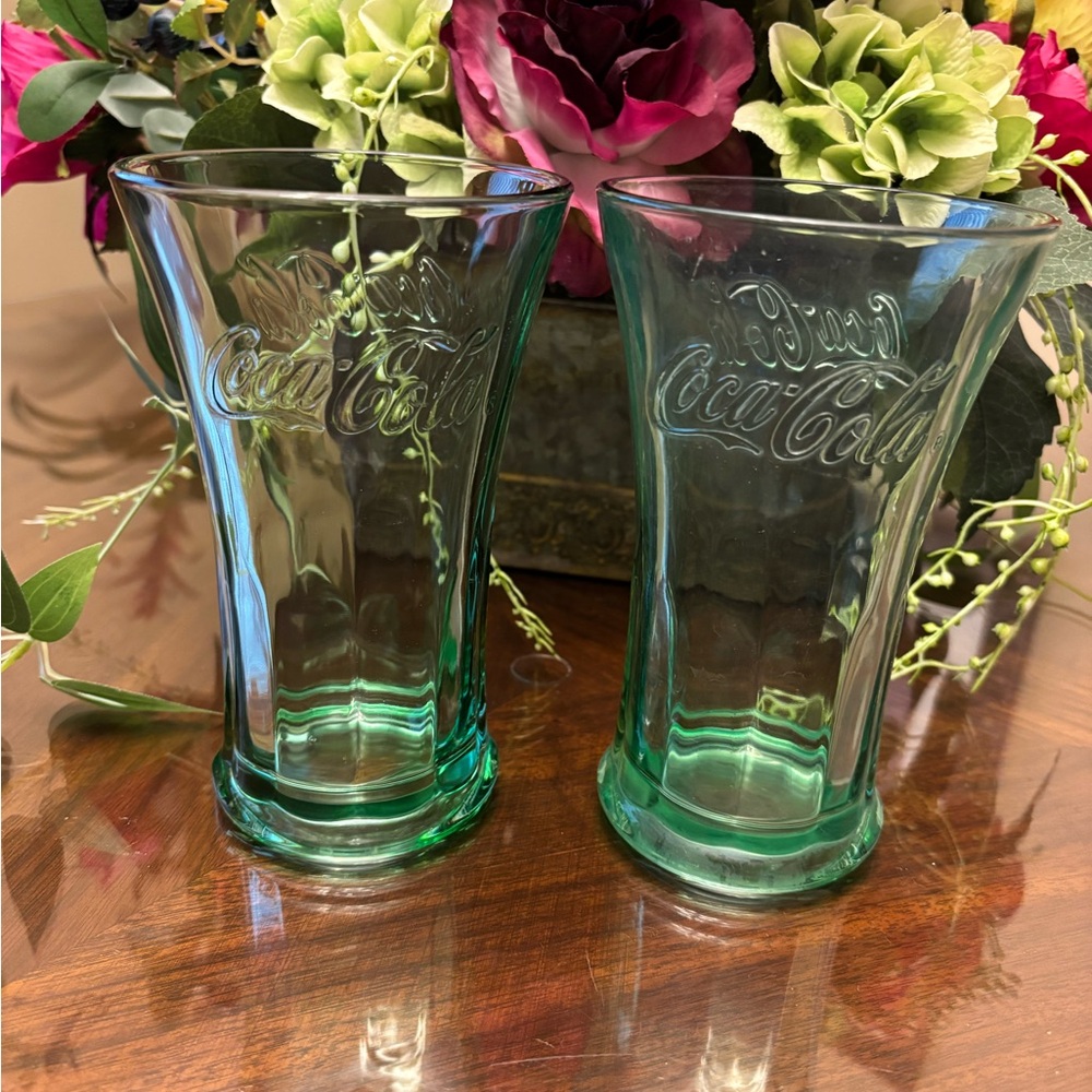 Vintage Coca Cola Glasses (2)